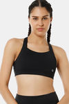 Amante Padded High Impact Anti Microbial Sports Bra  - Jet Black — thumbnail 1